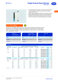 Thumbnail of document Data Sheet - 9001 Single-channel safety barriers